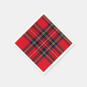 Royal Stewart tartan red black plaid Servet (Hoek)