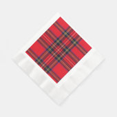 Royal Stewart tartan red black plaid Servet (Hoek)