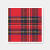 Royal Stewart tartan red black plaid Servetten (Voorkant)