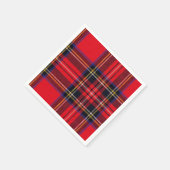 Royal Stewart tartan red black plaid Servetten (Hoek)