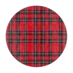 Royal Stewart tartan red black plaid Snijplank