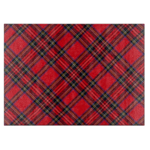 Royal Stewart tartan red black plaid Snijplank