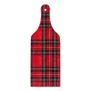 Royal Stewart tartan red black plaid Snijplank
