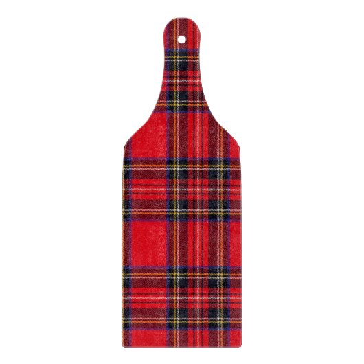 Royal Stewart tartan red black plaid Snijplank (Voorkant)
