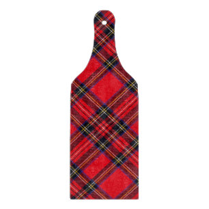 Royal Stewart tartan red black plaid Snijplank