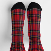 Royal Stewart tartan red black plaid Sokken (Top)