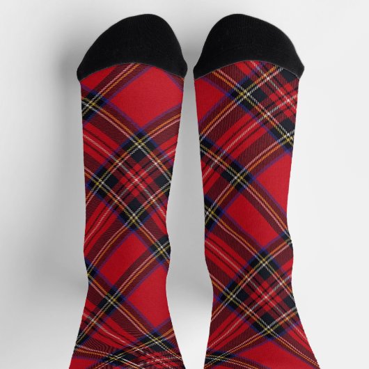 Royal Stewart tartan red black plaid Sokken (Top)