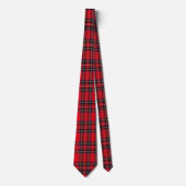 Royal Stewart tartan red black plaid Stropdas (Voorkant)