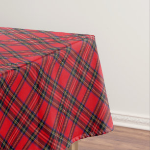 Royal Stewart tartan red black plaid Tafelkleed