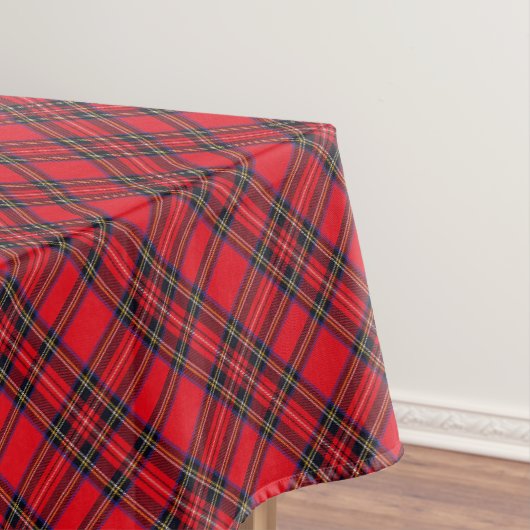 Royal Stewart tartan red black plaid Tafelkleed (Voorbeeld)