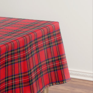 Royal Stewart tartan red black plaid Tafelkleed
