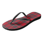 Royal Stewart tartan red black plaid Teenslippers (Schuin)
