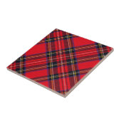Royal Stewart tartan red black plaid Tegeltje (Zijkant)