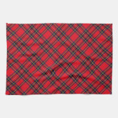 Royal Stewart tartan red black plaid Theedoek (Horizontaal)