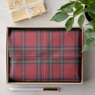 Royal Stewart tartan red black plaid Tissuepapier