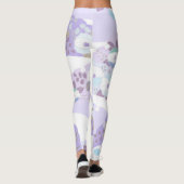 Royal Stewart tartan red black plaid waterverf Leggings (Achterkant)