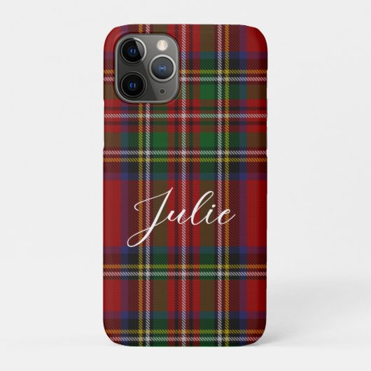 Royal Stewart Tartan Red Green Pattern Case-Mate iPhone Case (Achterkant)