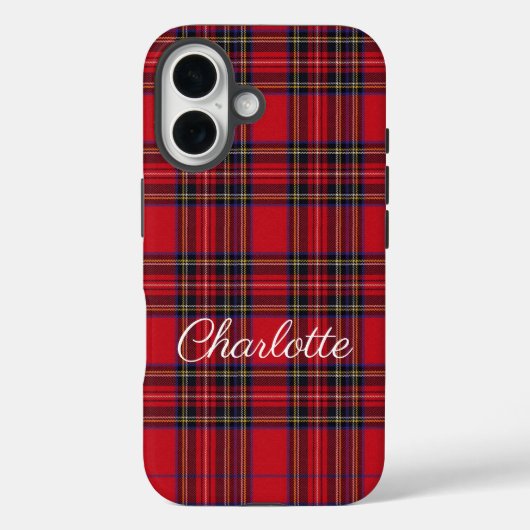 Royal Stewart Tartan Red Plaid Case-Mate iPhone Case (Achterkant)