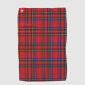 Royal Stewart Tartan Red Plaid Golfhanddoek (Voorkant)
