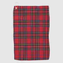 Royal Stewart Tartan Red Plaid Golfhanddoek