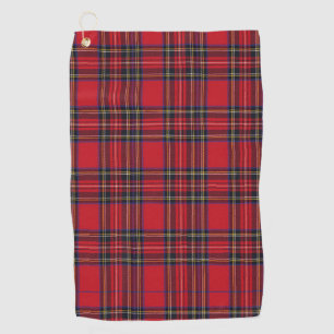 Royal Stewart Tartan Red Plaid Golfhanddoek