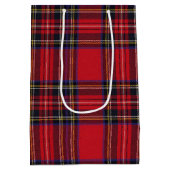 Royal Stewart Tartan Red Plaid Medium Cadeauzakje (Achterkant)