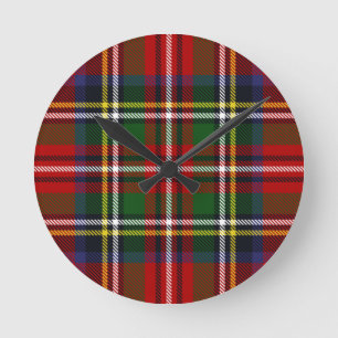 Royal Stewart Tartan Ronde Klok