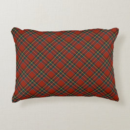 Royal Stewart Tartan Rood en Blauw Schots Plaid Accent Kussen