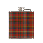 Royal Stewart Tartan Rood Schots geruit Monogram Heupfles (Achterkant)