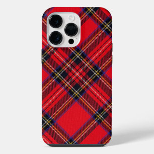 Royal Stewart tartan rood zwart geruit iPhone 14 Pro Max Hoesje