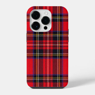 Royal Stewart tartan rood zwart geruit iPhone 14 Plus Hoesje