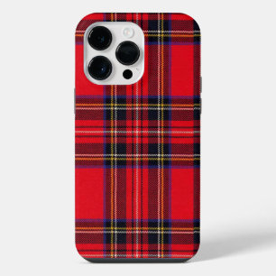 Royal Stewart tartan rood zwart geruit iPhone 14 Pro Max Hoesje