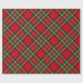 Royal Stewart Tartan Rotated Wrapping Paper Cadeaupapier (Vlak)