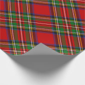 Royal Stewart Tartan Rotated Wrapping Paper Cadeaupapier (Hoek)