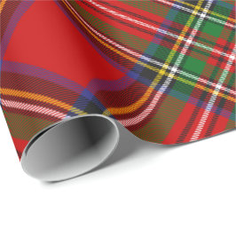 Royal Stewart Tartan Rotated Wrapping Paper Cadeaupapier