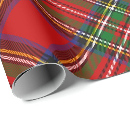 Royal Stewart Tartan Rotated Wrapping Paper Cadeaupapier (Rol Hoek)