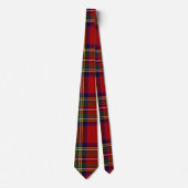 Royal Stewart Tartan Schotse Plaid Patroon Stropdas (Voorkant)