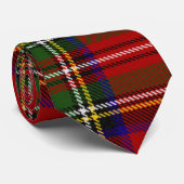 Royal Stewart Tartan Schotse Plaid Patroon Stropdas (Opgerold)