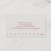 Royal Stewart Tartan Simple Coffee Punch Card Klantenkaartje (Achterkant)