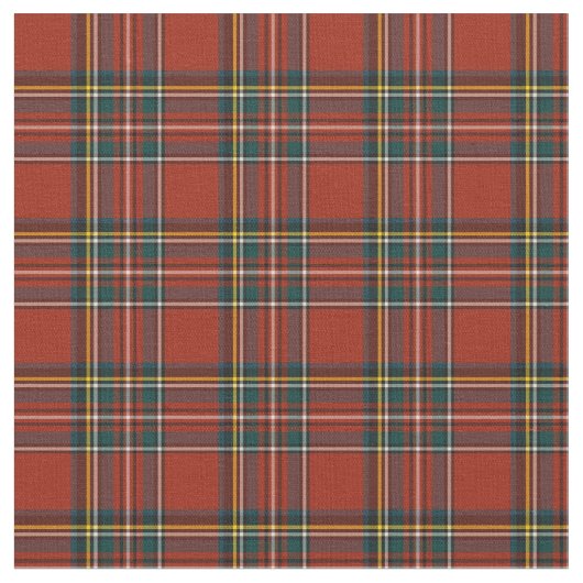Royal Stewart Tartan Stof (Close Up)