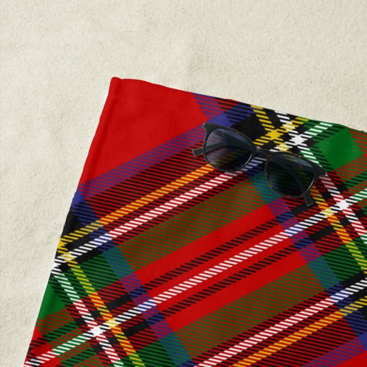 Royal Stewart Tartan Strandlaken (In situ)