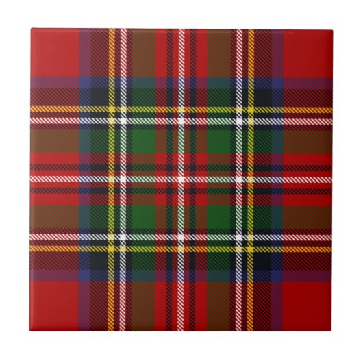Royal Stewart Tartan Tegeltje (Voorkant)