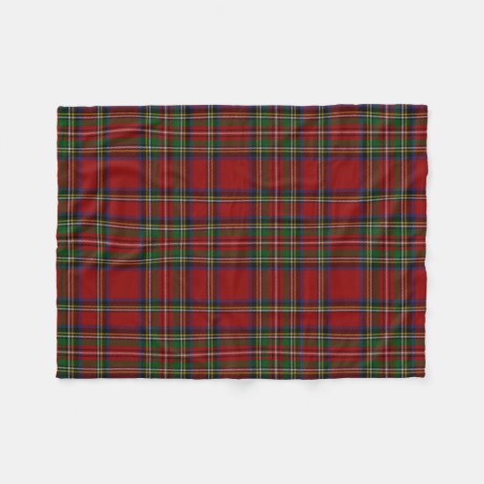 Royal Stewart Tartan Traditioneel Pset Pattern Fleece Deken (Voorkant (Horizontaal))