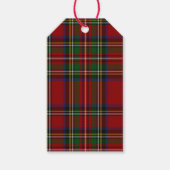 Royal Stewart Tartan Traditionele kerstmis Cadeaulabel (Voorkant)