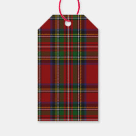 Royal Stewart Tartan Traditionele kerstmis Cadeaulabel