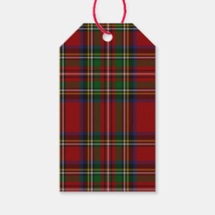 Royal Stewart Tartan Traditionele kerstmis Cadeaulabel