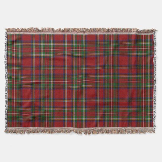 Royal Stewart Tartan Traditionele kerstmis Deken (Voorkant)