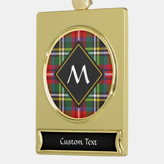 Royal Stewart Tartan Verguld Banner Ornament (Links)