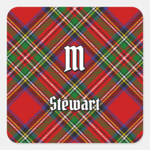 Royal Stewart Tartan Vierkante Sticker
