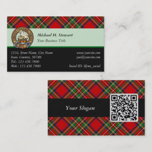 Royal Stewart Tartan Visitekaartje